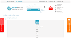 Desktop Screenshot of folienwelt.de