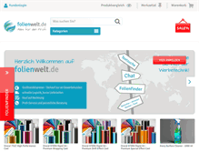 Tablet Screenshot of folienwelt.de